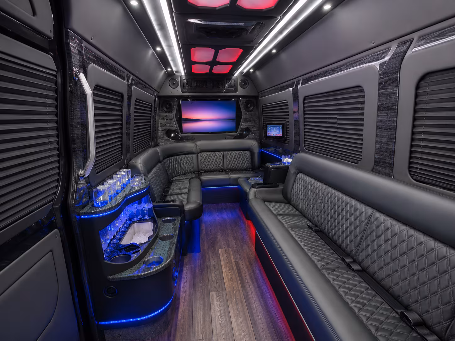 birmingham 50 passenger party bus inside