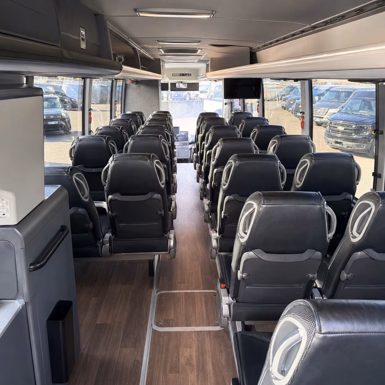 birmingham charter bus services interior